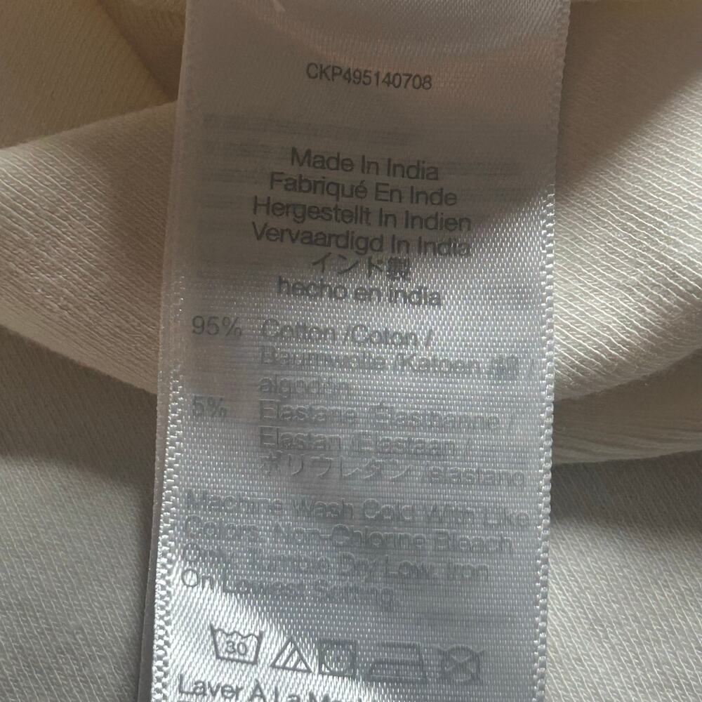 Madewell Women's Sleeveless Boatneck Side Slit Tee Vintage Ivory Cream XXS New - Picture 8 of 8